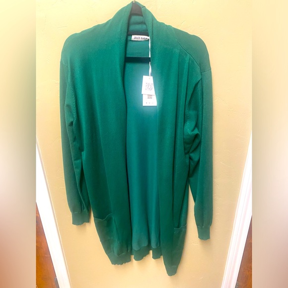 NWT GRACE KARIN Essential Solid Open Front Long Knited Cardigan Sweater - Picture 3 of 6